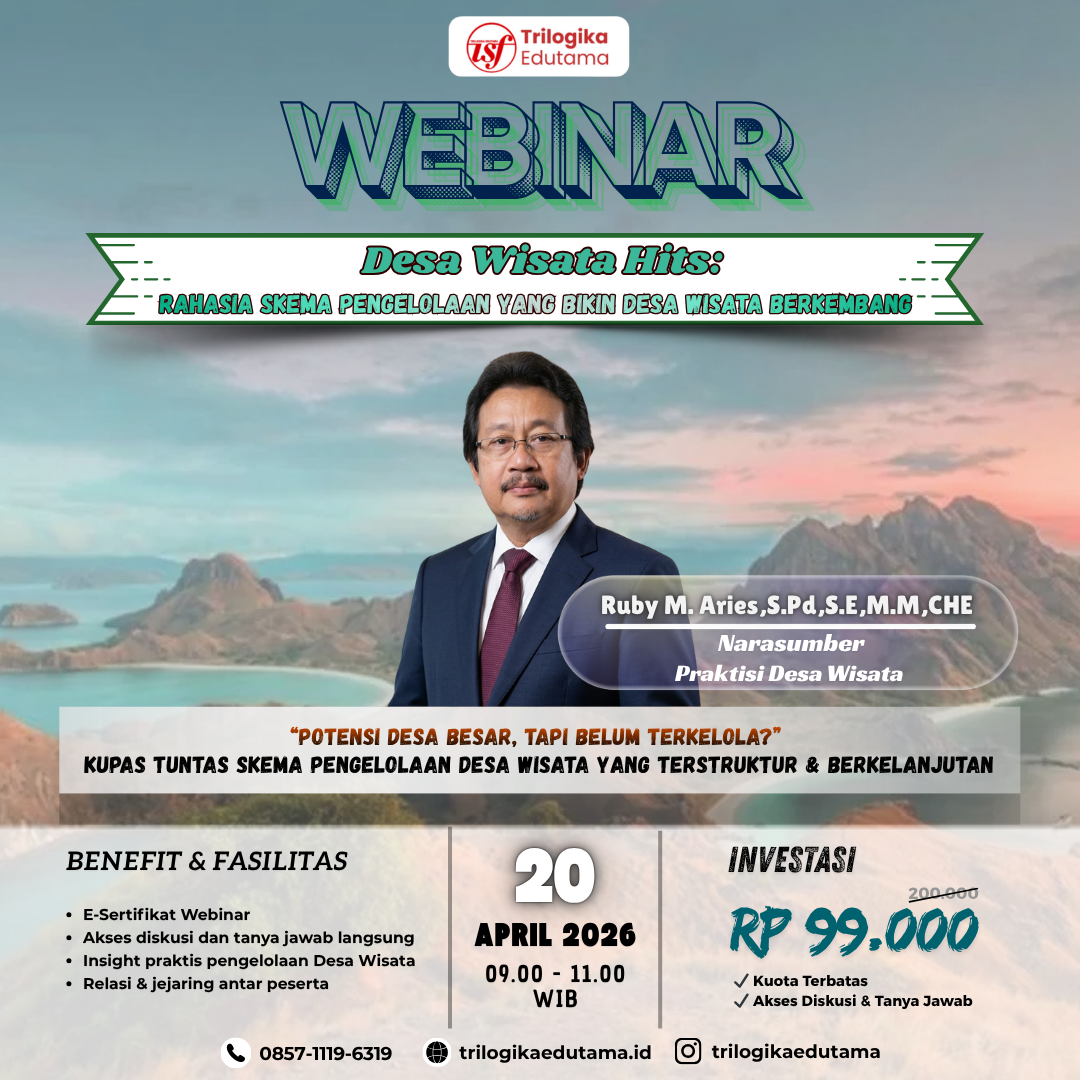 WEBINAR DESA WISATA SKEMA PENGELOLAAN